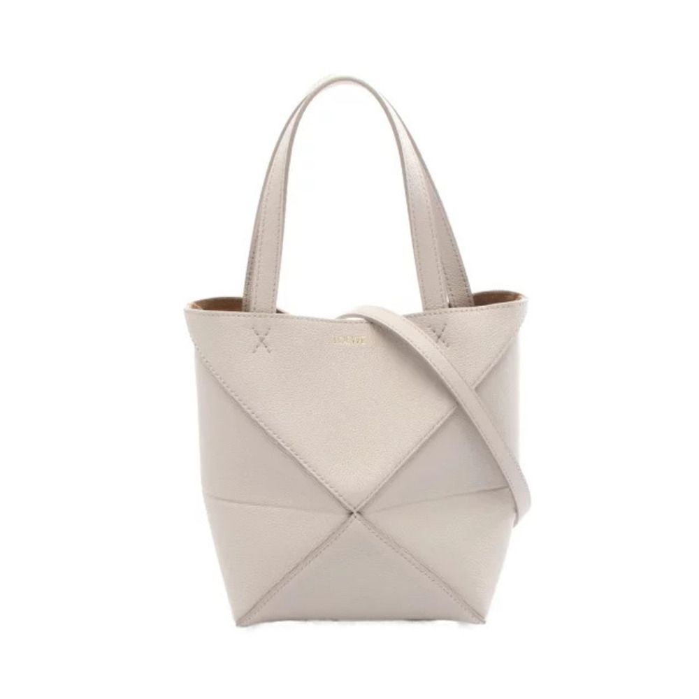 Loewe Puzzlefold Handbag Leather Gray